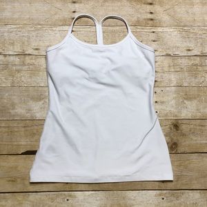 Beyond Yoga Slim Racerback Tank Top Cloud White